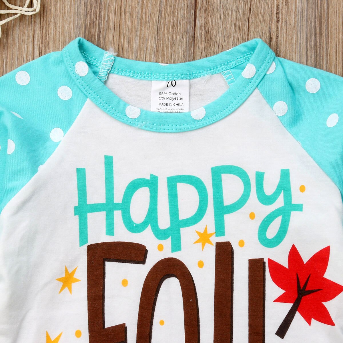 Toddler baby pige dreng glad efterår efterår bomuld brev tøj langærmet fest toppe t-shirt pop outfits 0-7t