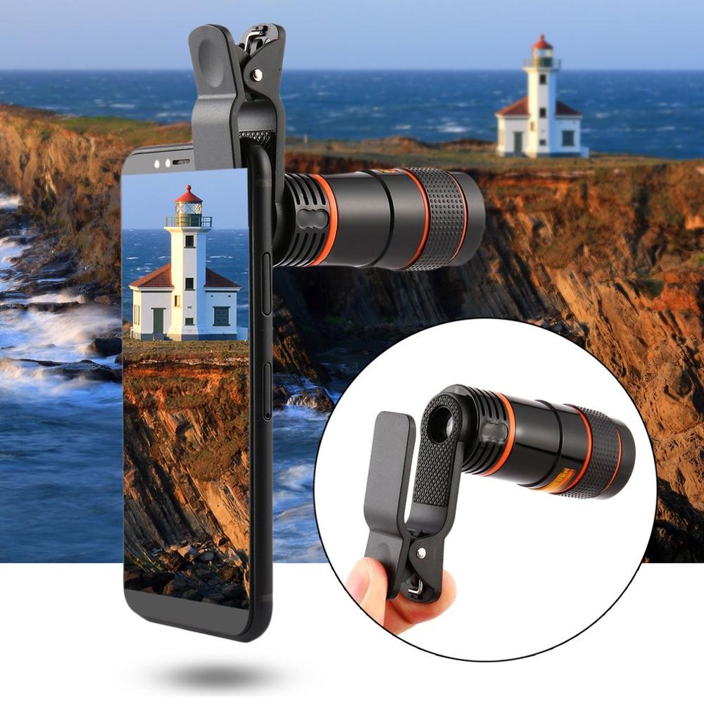 Télescope monoculaire Portable et Mini à fort grossissement lentille longue mise au point universelle pour appareil photo numérique et téléphones mobiles