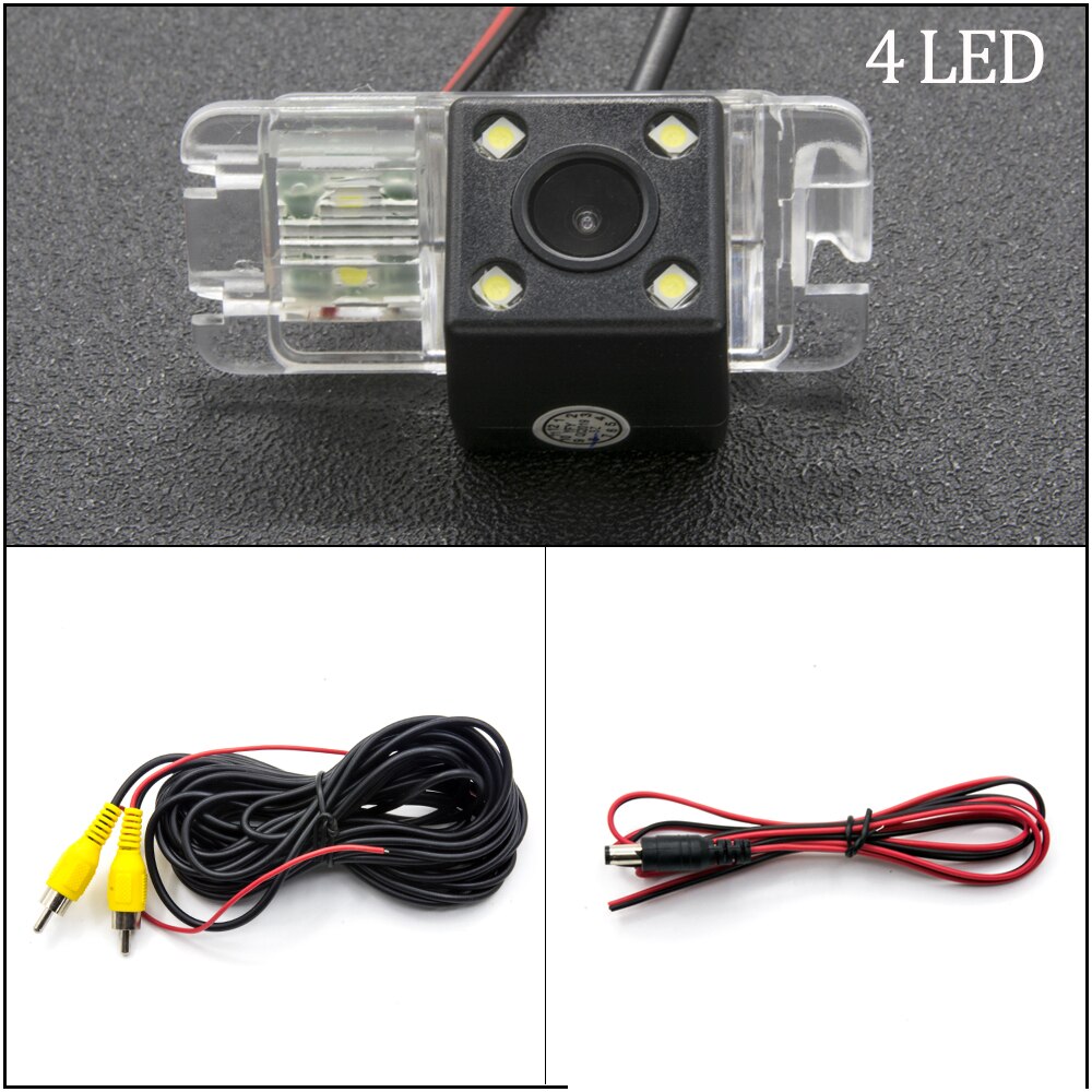 Vehicle Rear View Camera For Ford Focus 2 hatchback Mondeo MK4 MK5/Fusion sedan Fiesta MK6 S-Max MK1 Car: 4 LED Camera