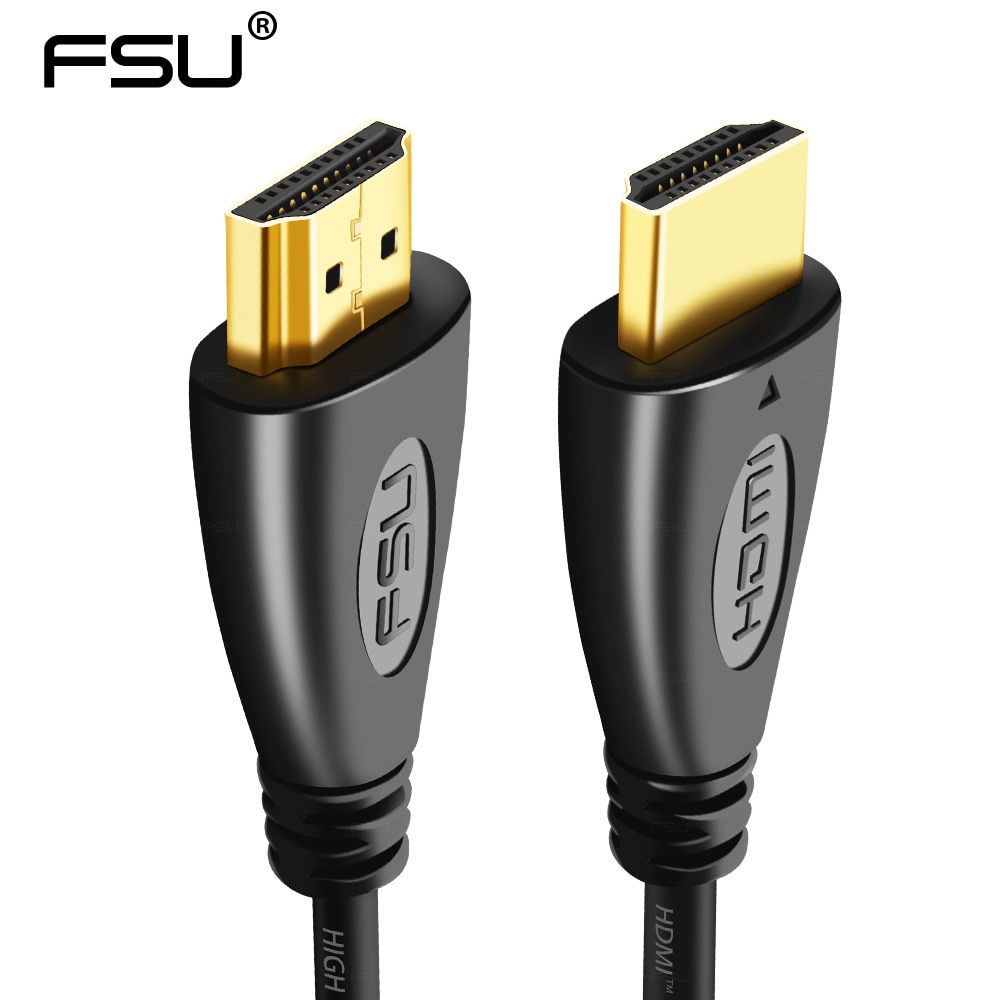 High resolution HDMI cables Support 1080P 3D gold plated Male-Male HDMI to HDMI Cable for HDTV PS4 PC STB Projector
