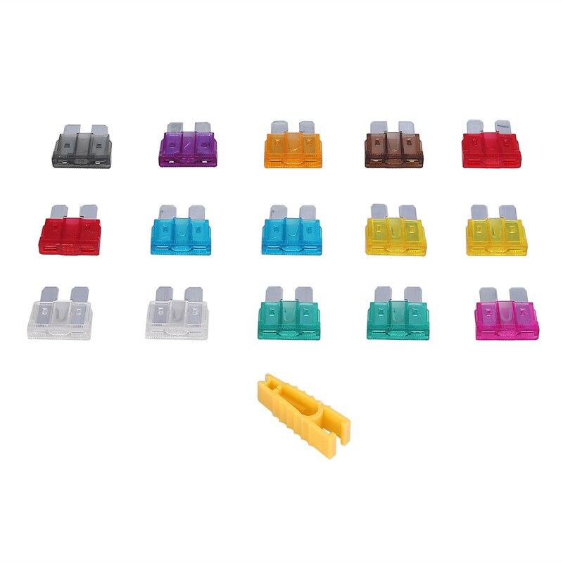 140 st/set bladsäkringar hållbara fordonssäkringar sortiment 2-40a bilpluggsäkringar medium bladsäkringsset