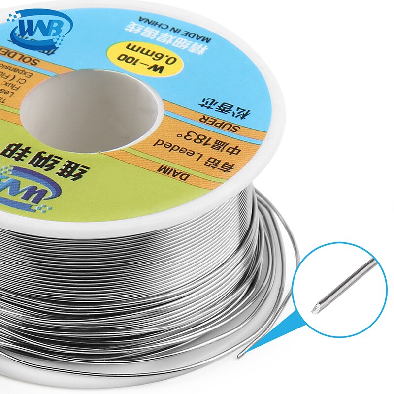 50g De Fil De Fer à Souder Bobine 0.3/0.4/0.5/0.6/0.8mm Sn63 % Pb37 % de Soudure De Plomb D'étain de Soudure De Fil De Soudure De Fil D'étain