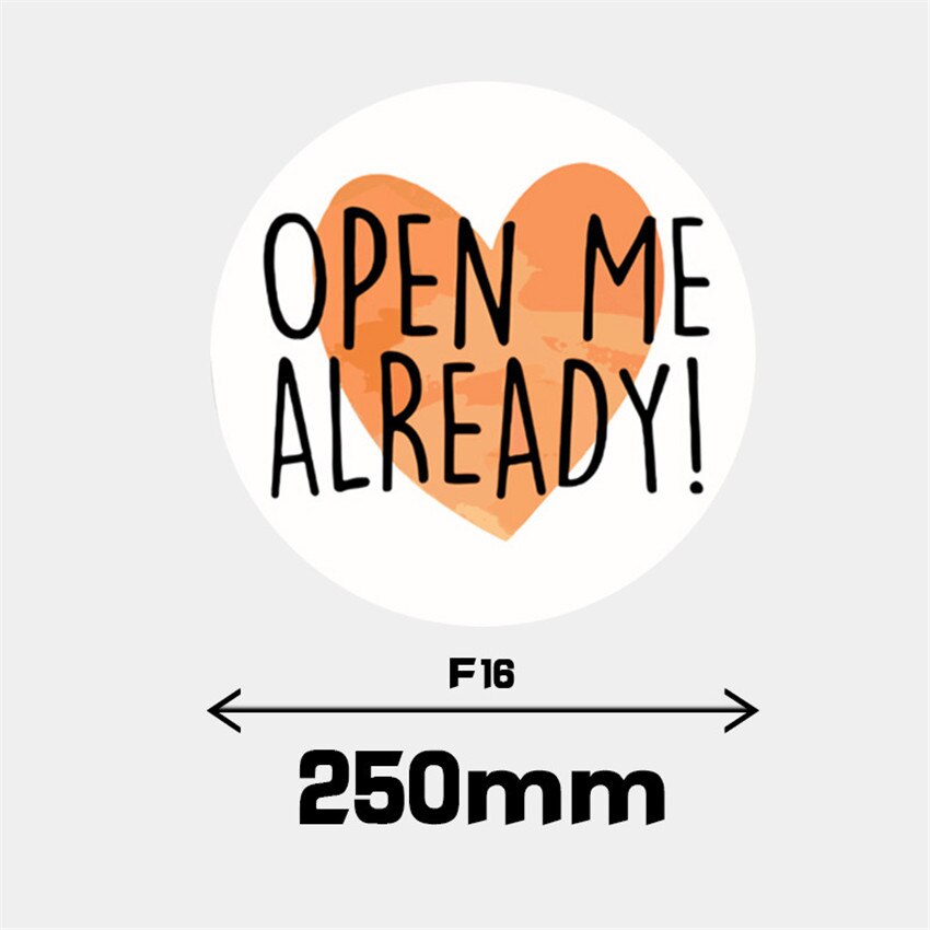 100-500Pcs "Open Me Already" Stickers Seal Labels Thank You Stickers For Packaging Decor Stationery Envelope Seal Labels