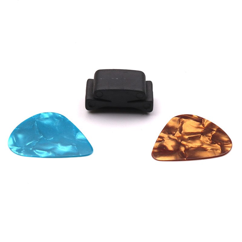 10pcs Celluloid Guitar Picks Plectrum with 5 Holder Plucked Strings Instrument Accessories THJ99