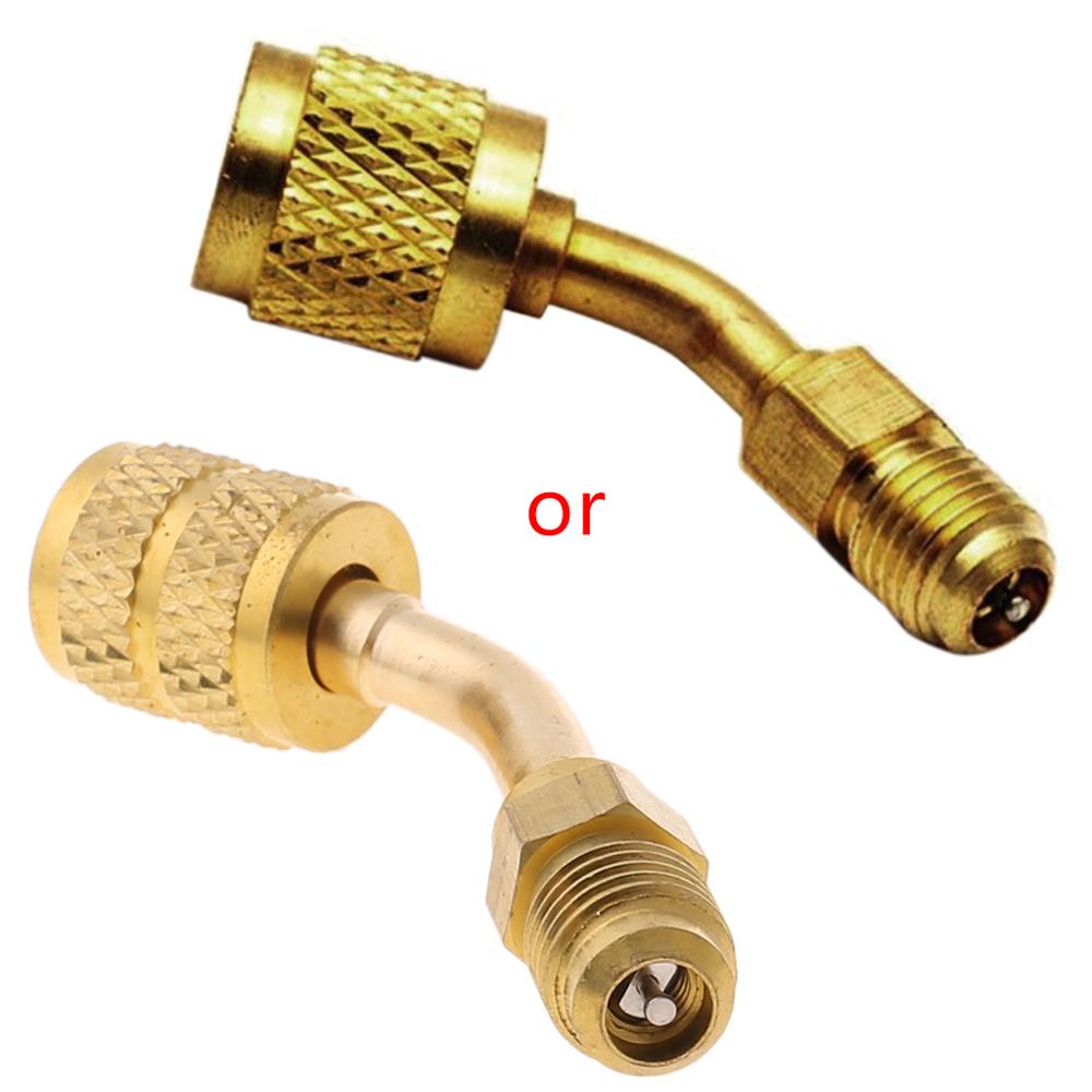 1pc kanaalloze mini-split systeem oplaad vacuümpoort adapter 5/16 vrouwelijk ,1/4 mannelijk sae
