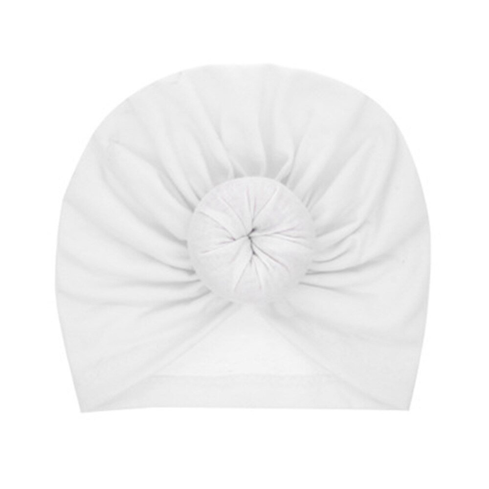 Bandeau Turban rond pour enfants | Bandeau pour bébés filles, nœuds pour cheveux, bandeau élastique et large,: white