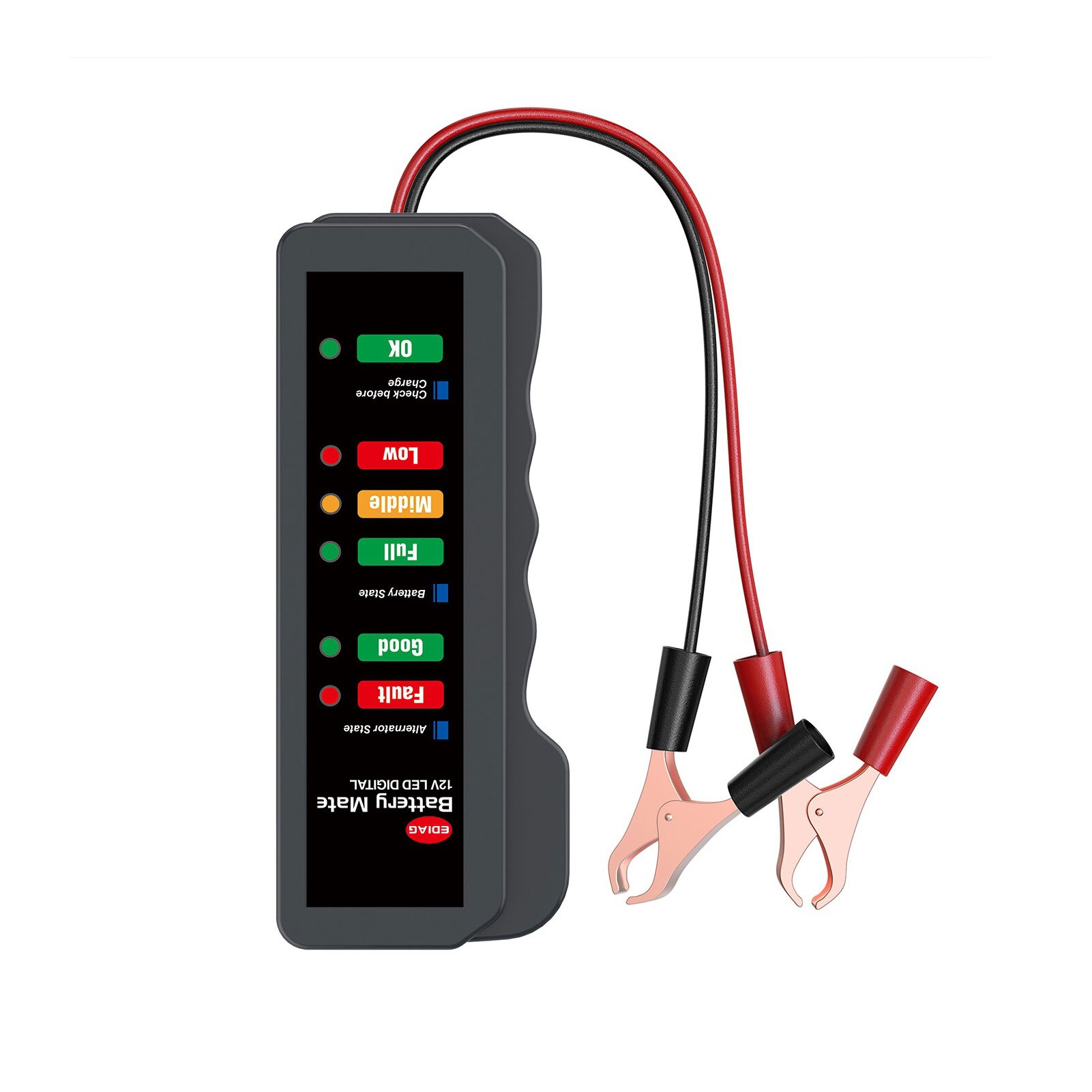 12V LED Display Car Battery Tester Mini Battery Detector Motorcycle Battery Tester Testing Tool Charger Analyzer Scanner Tool
