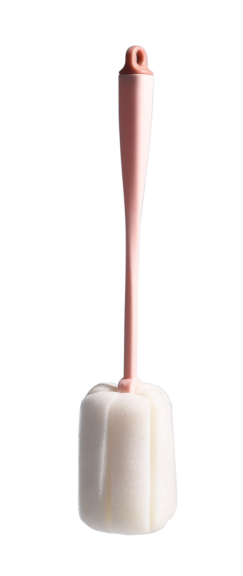 Escova para mamilos com esponja 2021 graus, escova giratória de 360 graus para limpeza de copos e mamilos, limpador de mamilos: A Pink
