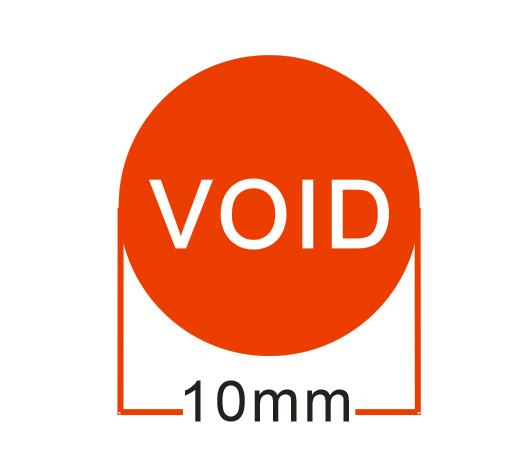 500pcs/lot Warranty sealing label sticker void if seal broken fragile label: D