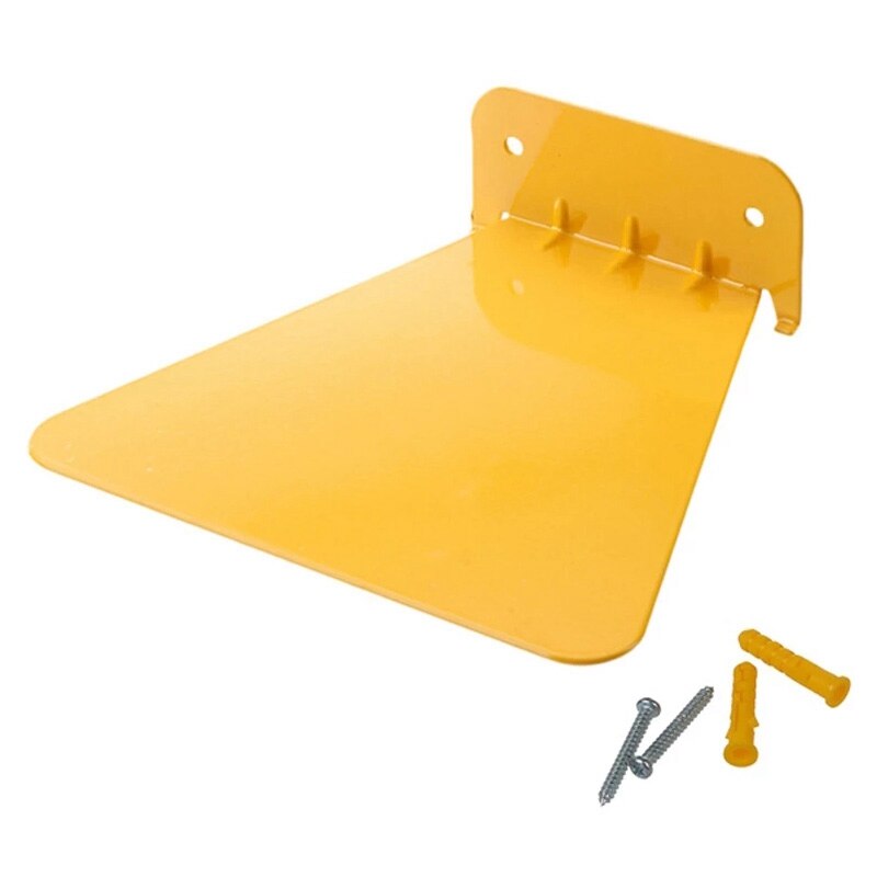 Regał dziecięcy metalowe półki pływające na dekoracje ścienne lewitująca wystawa butów na dom umeblowanie regał magazynowy: żółty