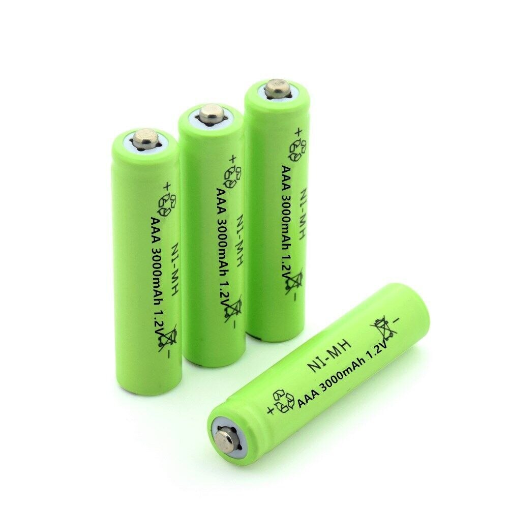 40 PCS 3000mah 1.2V AAA Battery NIMH AAA low self discharging Rechargeable battery AAA batteries for flashlight toys