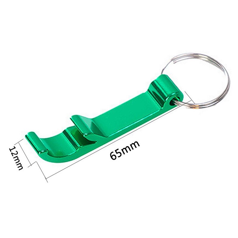 4 In 1 Lid Jar Opener Screw Cap Jar Bottle Opener Can Opener Manual Non-slip Twist Cap Bottle Launcher Opener Kitchen Gadget: 65x12mm green