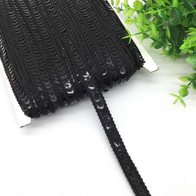 FINGERINSPIRE 4,5 M 5-rijen gouden elastische pailletten lint trim 48mm breed polyester glitter stof lint Paillette Trim Stretch Bling Paillette lint voor naaien jurk danskostuums hoofdband