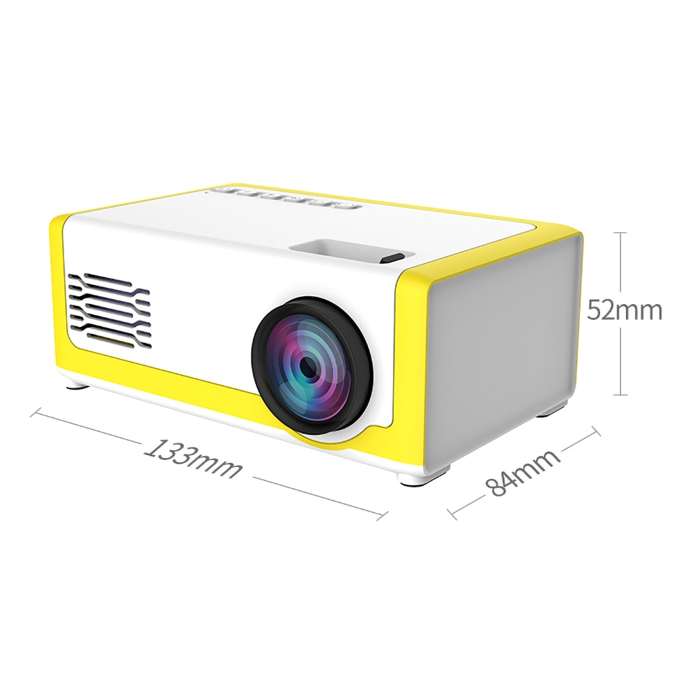 Mini proyector M1 portátil Full HD 1920*1080P soporte AV USB tarjeta SD USB 1800 lúmenes Mini proyector de cine en casa proyector de vídeo