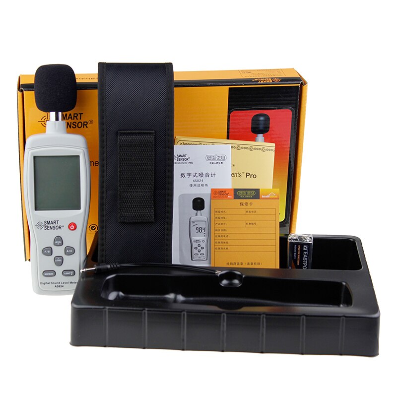 Smart Sensor AS824 Decibel Meter Integrated Digital Sound Level Meter Noise Measurement Tester Sound Level Meter