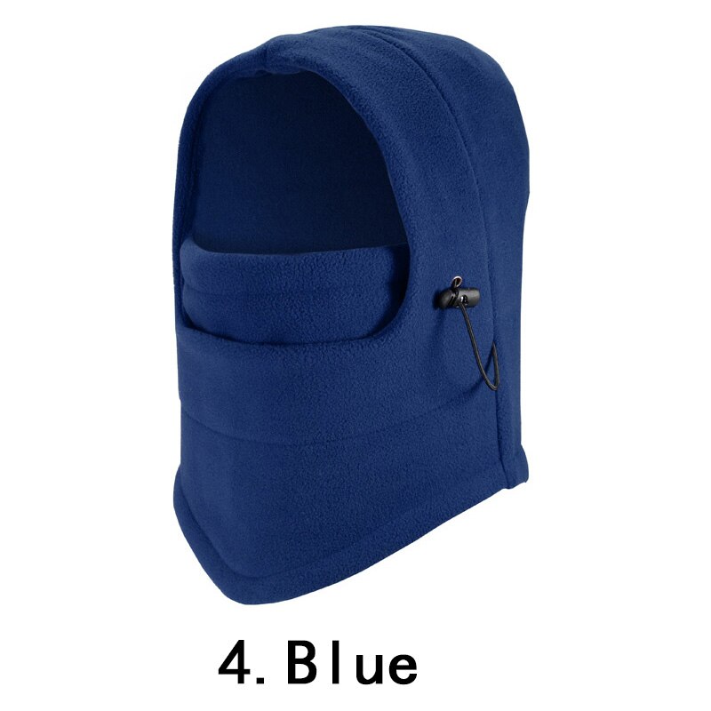 Termisk fleece balaclava hatt hettehals varmere vintersport ansiktsmaske til menn ski sykkel motorsykkel hjelm beanies maskert hette: 4