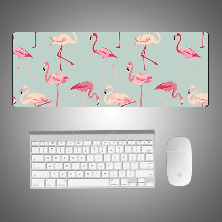 Karikatur Flamingo Nette Maus Pad Kreative eins Flut Große Spiel Computer Tastatur Büro Tisch matt Kawaii Schreibtisch für jugendlich: 5-800X300X2mm