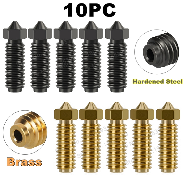 per Anycubic Kobra 3 Ugello Ottone Acciaio Temprato Ugello Stampante 3D per Anycubic Kobra 3 Combo Kobra3, 0.2 0.4 0.6 0.8 1.0mm: 0.2mm / Rame