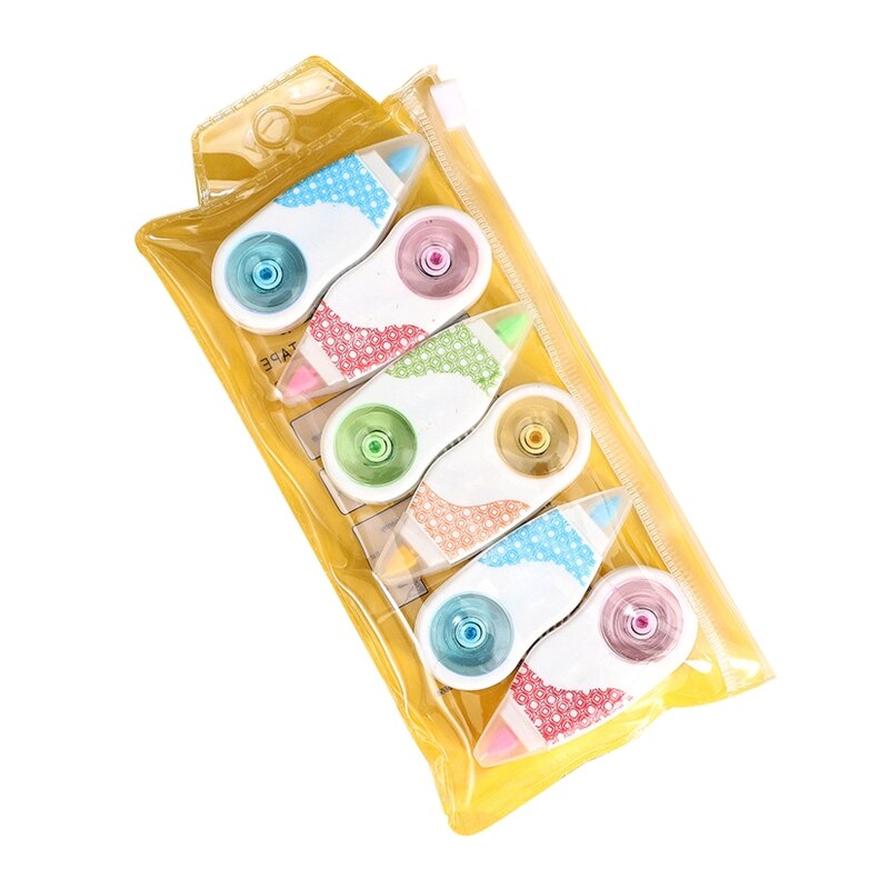 H05B Correction Tape Mini White Out Tape Cute Writing Tape for School Kids Students