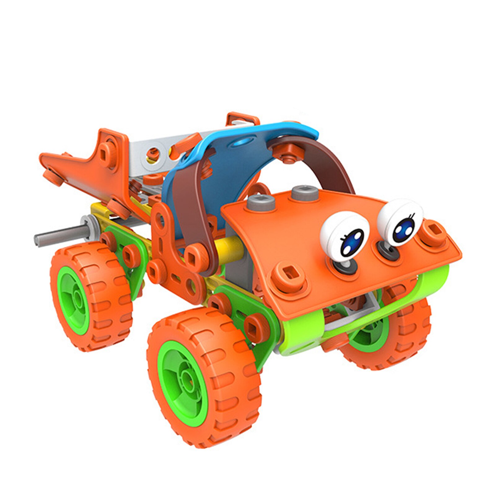 136Pcs/Set 5 in 1 Educational Interactive Multifunctional Stylish DIY Construction Vehicle Car Building Learning Kit