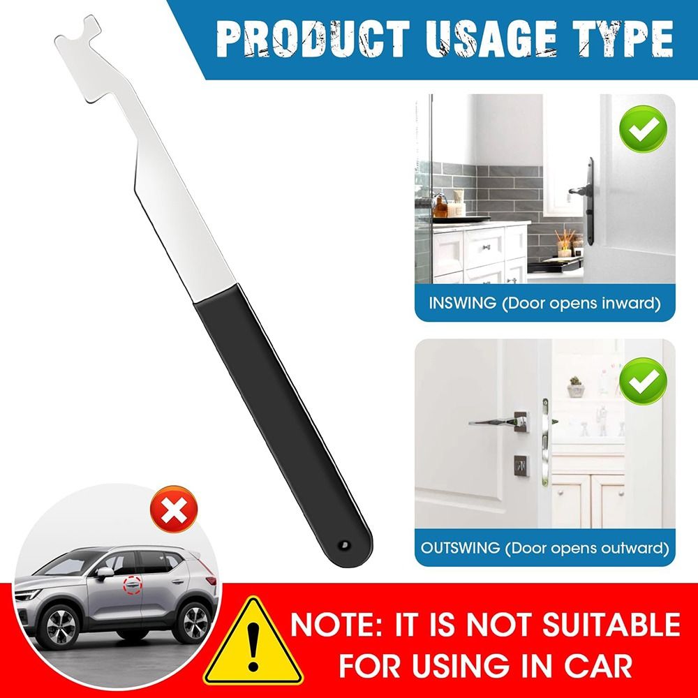 Firefighter Tool Spring Steel Firefighting Tool with Rubber Handle Multi Purpose Leverage Tool for Firefighters Pry Opening Tool