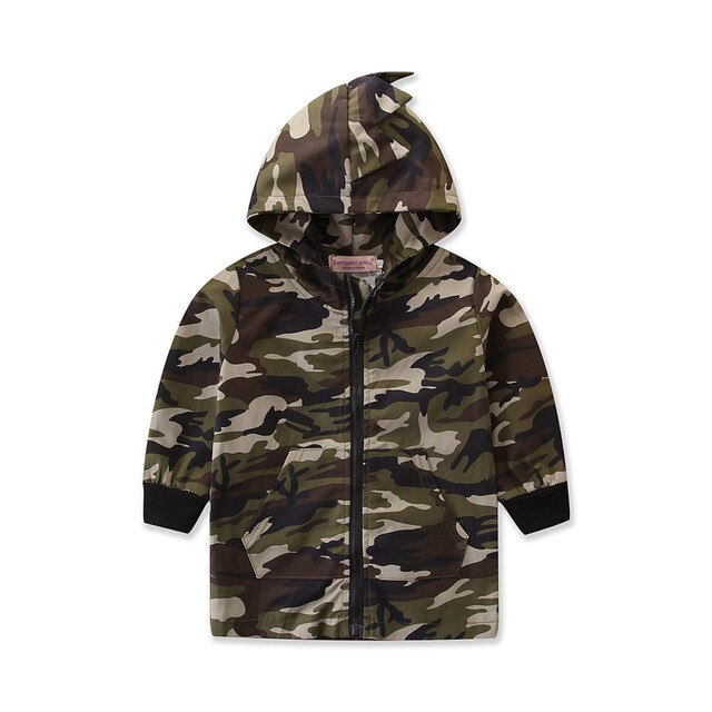 Jongens Kleding Kids Lente Warme Jas Baby Jongens Camouflage Jas Tiener Hooded Windbreakers Kind School Wear Kids Uitloper Jas: 4T