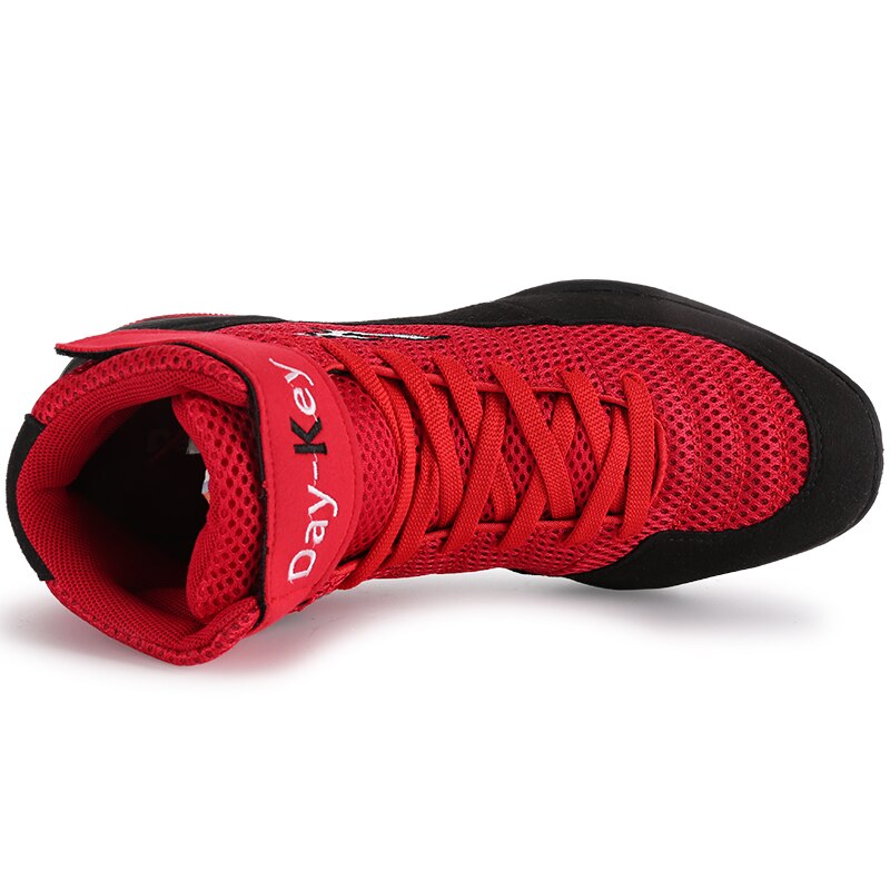 Men's Boxing Training Boot Red Wrestling Shoes Women