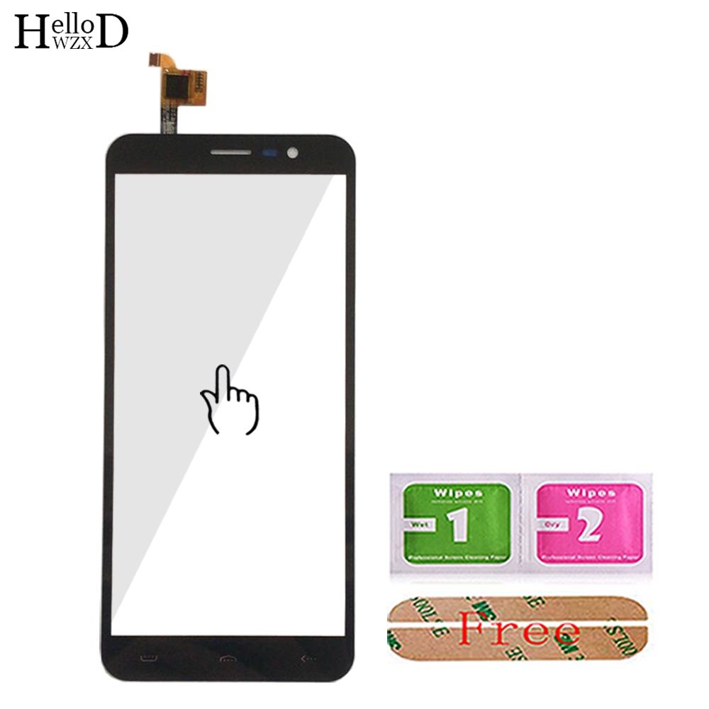 Pantalla táctil de 5,5 pulgadas para Homtom S16, pantalla táctil de cristal, 100% de garantía, Panel de cristal para Homtom S16, herramientas adhesivas para Panel táctil