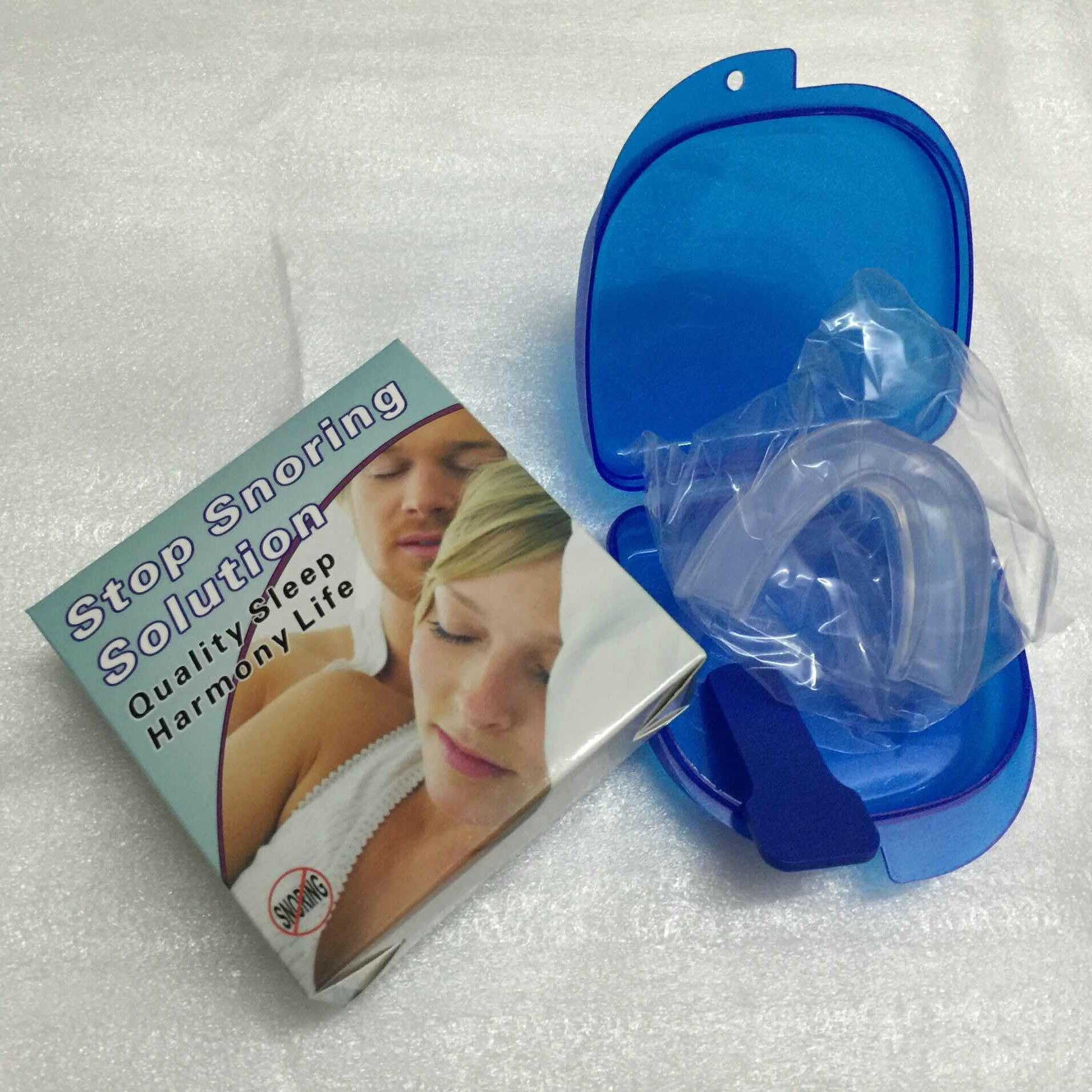 Silicone Stop Snoring Anti Snore Mouthpiece Apnea Guard Bruxism Tray Sleeping Aid Mouthguard Health Sleeping Health Care Tool: with Box