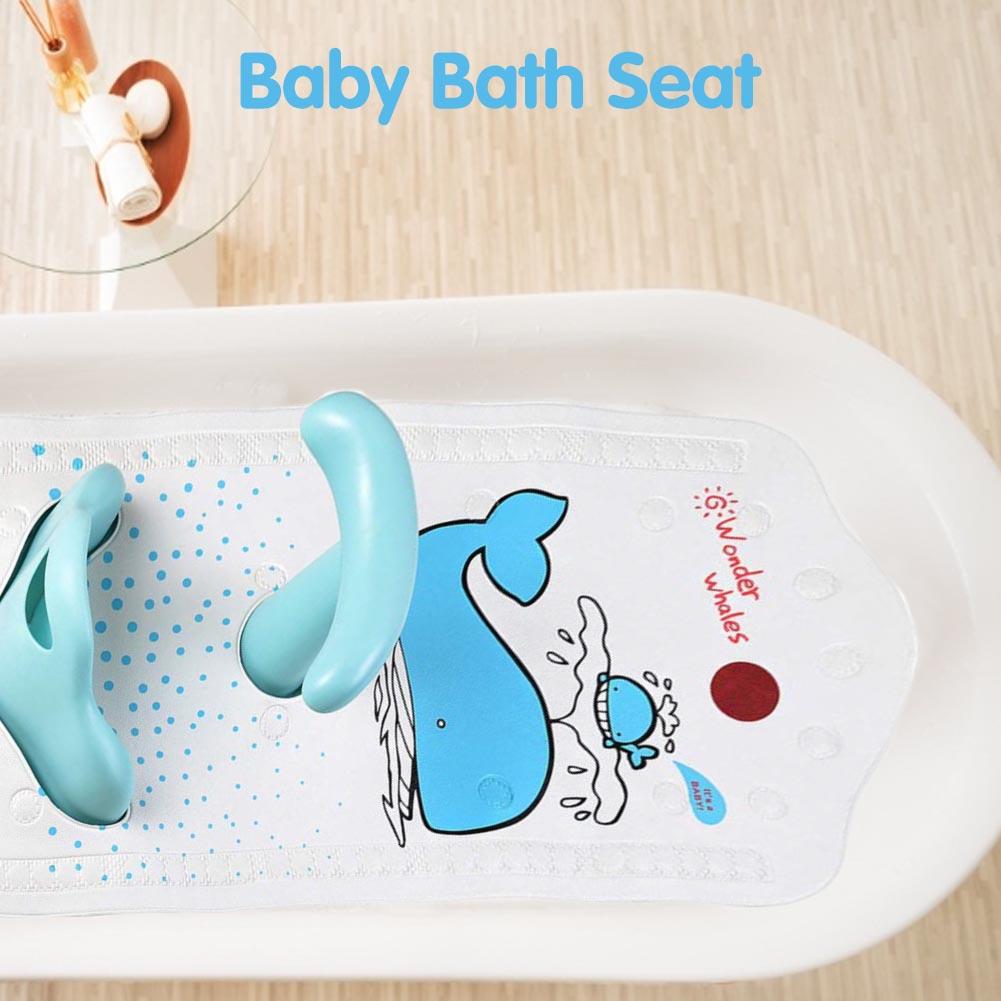 Asiento de bañera para bebé, antideslizante para el cuidado del bebé Alfombrilla de seguridad, juguetes de lavado, alfombrilla y asiento