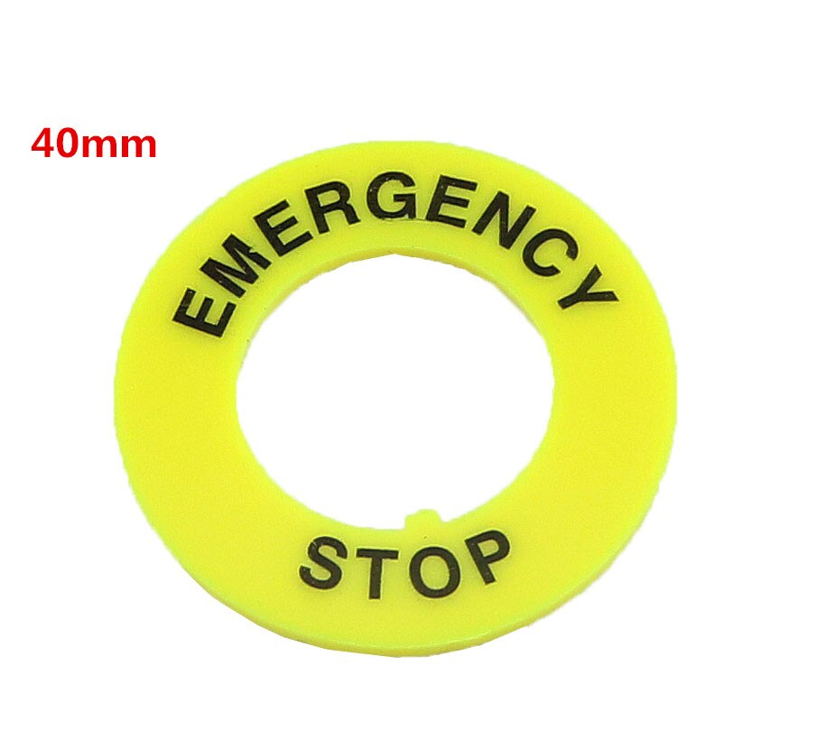 Red Mushroom Cap 1NO 1NC DPST Emergency Stop Push Button Switch AC 660V 10A: 40mm