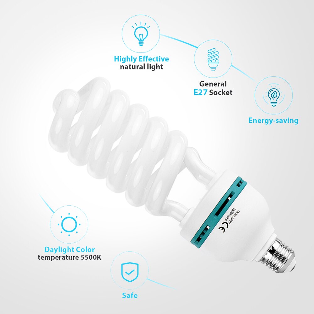 Andoer Photography Light Kit Studio Including Softbox Light Bulbs Light Stand Carry Bag Photography Studio Photo Studio Kit