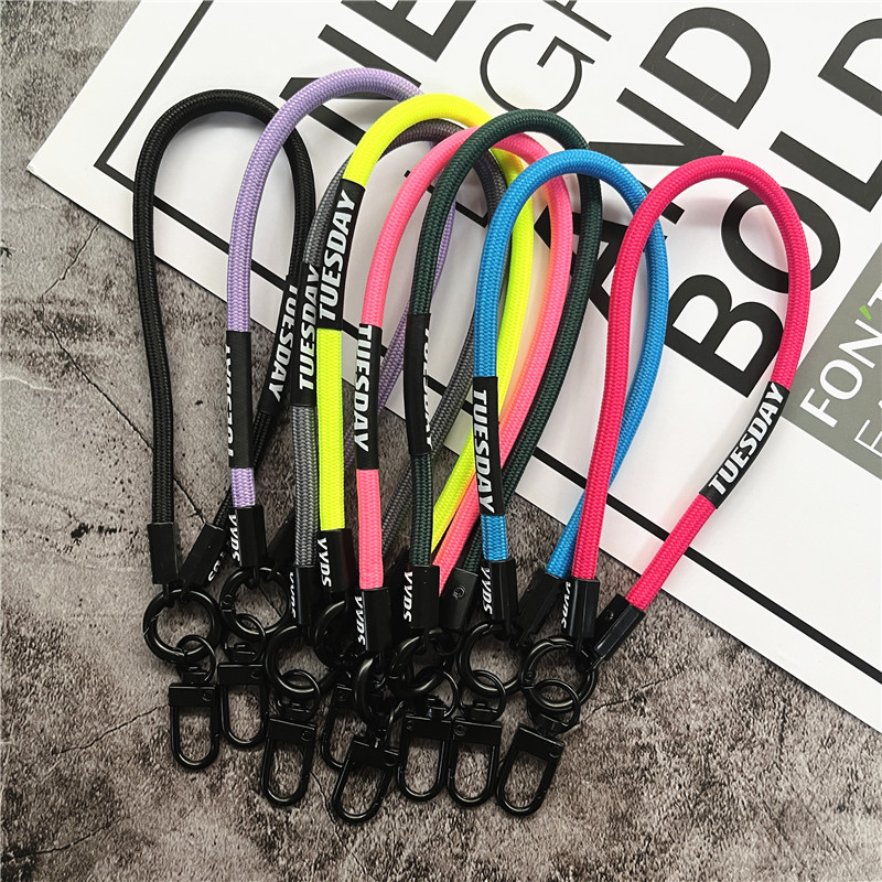 Schlüsselanhänger, farbiges Schlüsselband-Gurt für praktisch-Zubehör, Armbinde, Telefonkette, Metall-Karabinerverschluss, Schlüssel, Schlüsselband, Tasche, Autoschlüssel, Seil