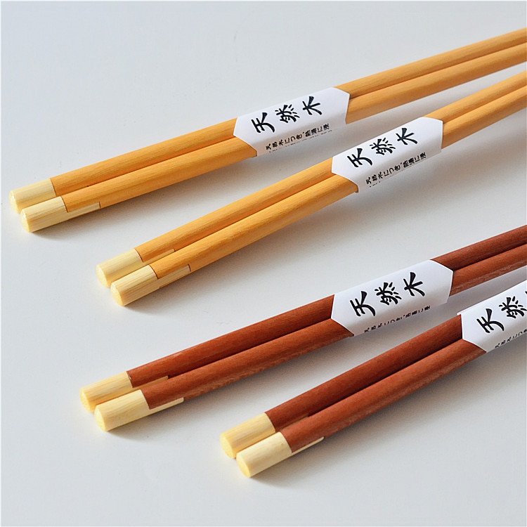 Handgjorda träbambu ätpinnar japansk ätpinne barn kotpinnar sushi pinnar barn kinesiska återanvändbara