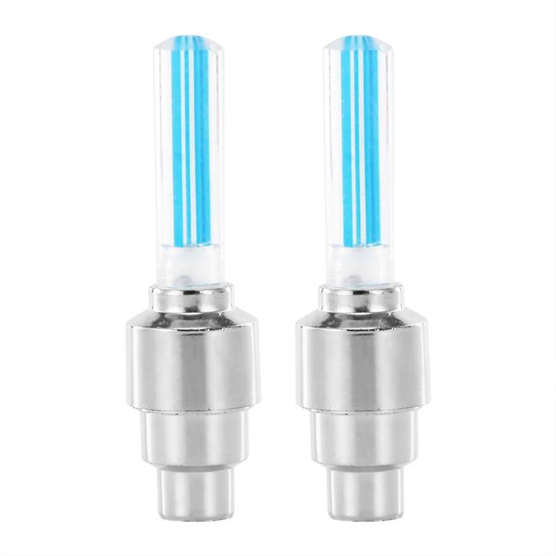 Highlight Light Stick Type Wheels Valve Core Nozzle Lamp Bicycle Tire Light Bicycle Accessories Mountain Bike Equipment: Blue