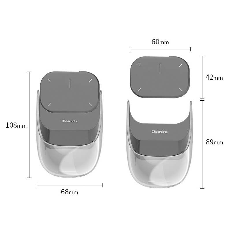 Cheerdots 2 mouse de ar removível sem fio touchpad tudo-em-um bolso AI gravação habilitado mouse controle sem fio