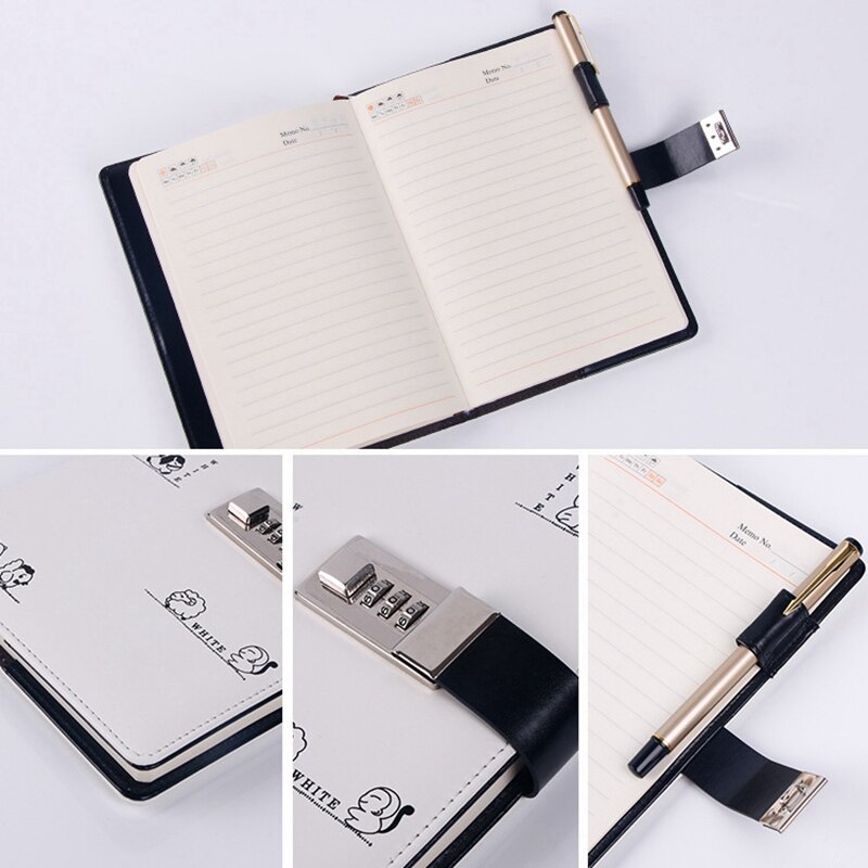 A5 Diary with Lock Planner Refill Journal Traveler Agenda Agenda Password Book