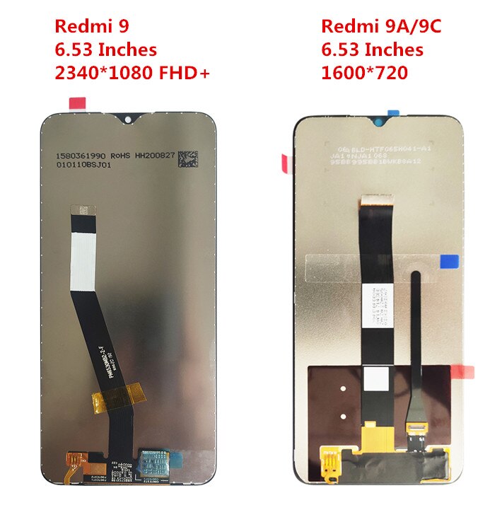 100% Original LCD For Xiaomi Redmi 9 9A 9C LCD With Frame Display And Touch Screen Assembly For Redmi 9A 9C LCD Display Screen