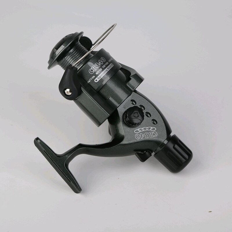 Spinning Reel 4000 Series Fishing Reels Cast Fishing Metal Shaft Large Drag Reel: Dark green