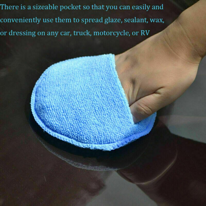 Soft Microfiber Car Wax Applicator Pad Auto wax Superfine fiber Sponge Universal