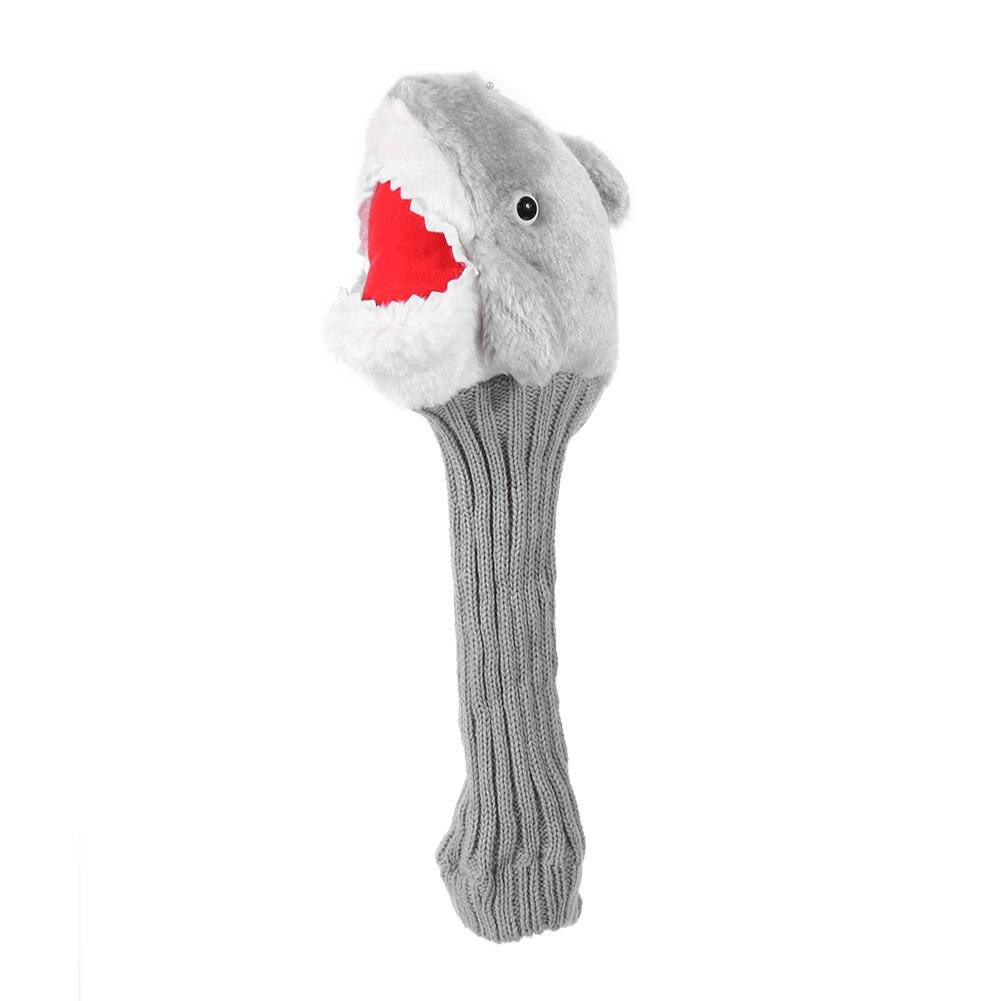 Shark Soft Fleece Golf Club Head Cover Headcover for No.3 No.5 Fairway Wood Club-Making Products Novel Cute Golf Accessories