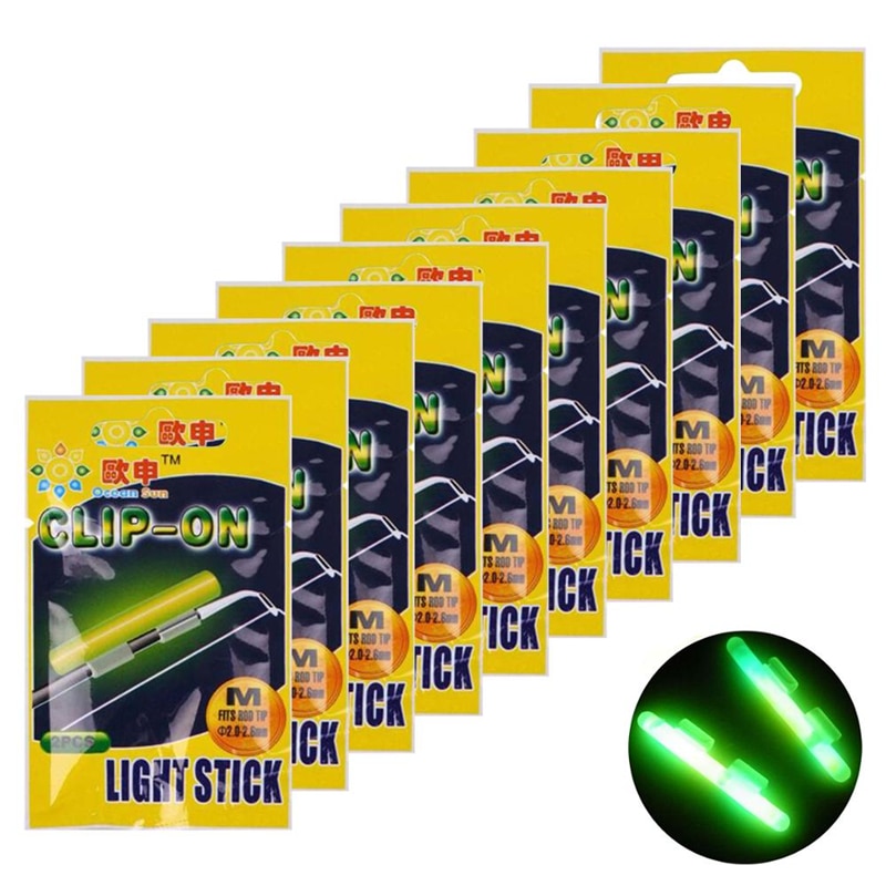Iluminación de pesca nocturna barra varita verde luminosa Barra de brillo químico para pesca barra de luz toldo aparejos flotantes Accesorios