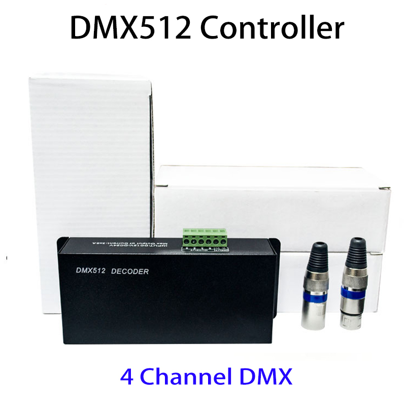 DMX512 Decoder Led Dimmer Driver Rgbw Controller DMX-512 3 4 Kanalen Decoder Controller Dimmer Voor Rgb Rgbw Led Strip 3-4 Ch * 8A: 4CH RGBW