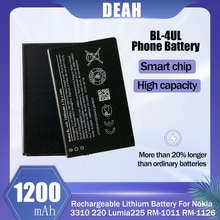 Bl -4ul bl4ul bl 4ul 1200 mah erstatnings lithium mobiltelefon batteri til nokia 225 230 330 220 rm-1172 rm-1011 rm-1012 rm-1126