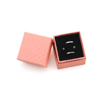 Diamond Series Earring Box Ring Box Jewelry Box Earring Packaging Boxes for Packaging: Pink