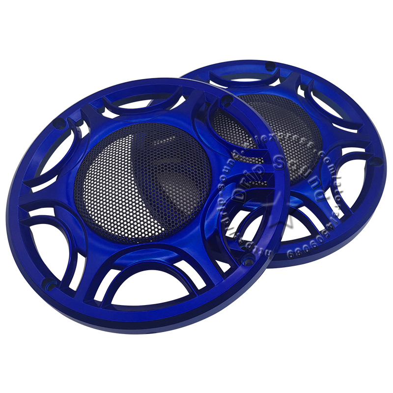 Per 6.5 "pollici copertura della griglia dell'altoparlante cerchio decorativo Audio rete metallica griglia protezione rete cornice nera/blu/verde/rossa/argento
