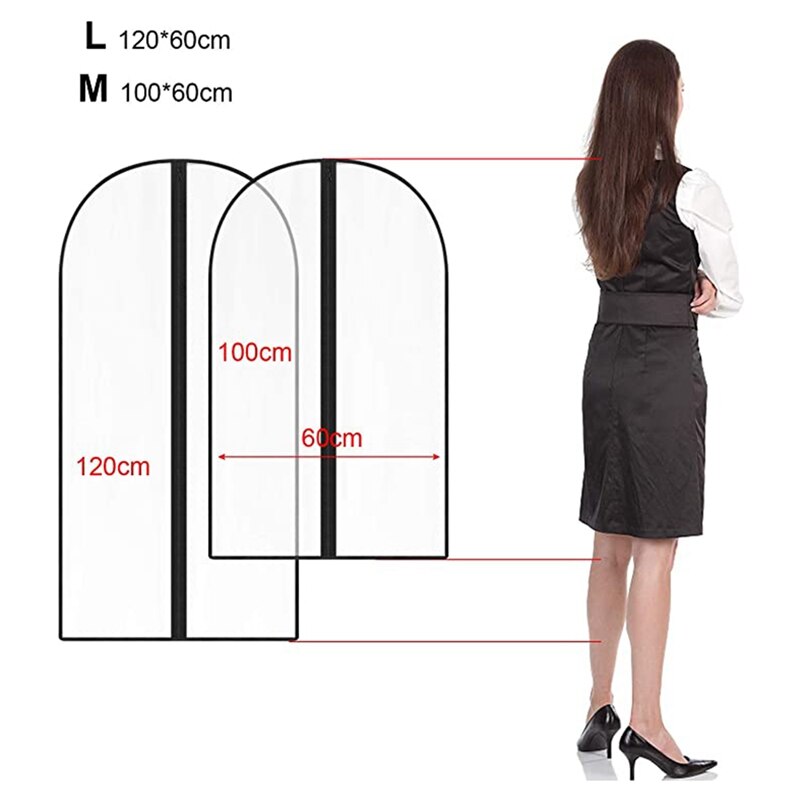 10Stck Klar Bekleidungs Taschen, Kleidung Abdeckungen Schutz Taschen Kleidung Taschen mit Postleitzahl, kunststoff Motten Beweis Anzug Tasche für Kleid
