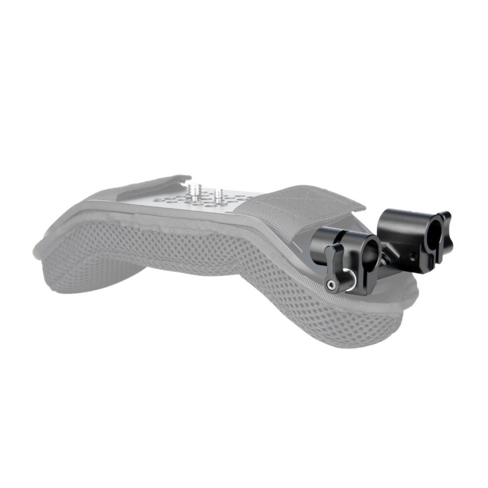 NICEYRIG – pince de tige de 15mm pour appareil photo DSLR, 1/4 pouces, Double bouchon de tige d&#39;épaule de 15mm