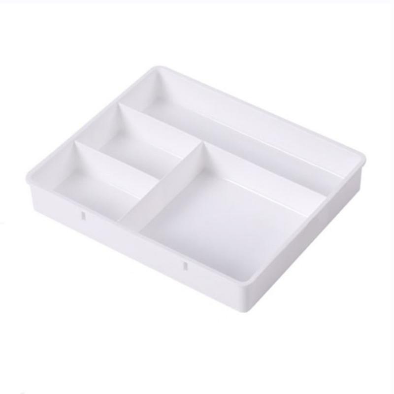 Bureau Lade Organizer Bureau Diversen Briefpapier Opbergdoos Bak Cosmetica Make-Up Organizer Home Office Lade Divider Container: Oranje