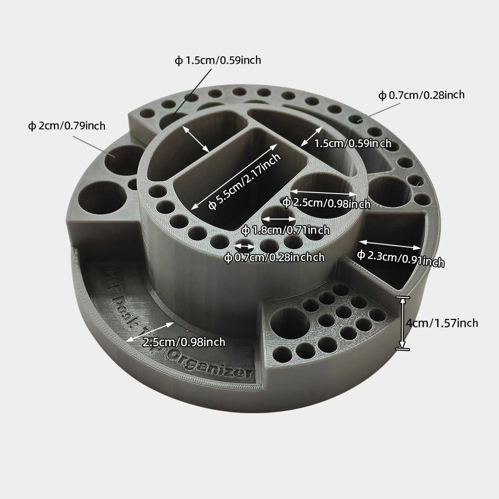 Fly Fishing Tying Tools Storage Case Caddy Fishing Tools Organizer Fly Tying Tool Station Fly Tying Tool Holder Tray Storage